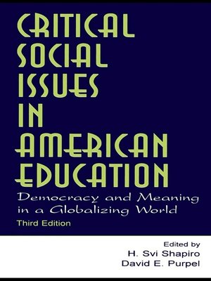 cover image of Critical Social Issues in American Education